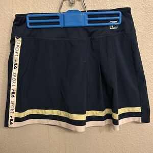 Fila Women Dark Blue Tennis Skirt Size Small
